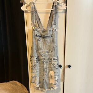 Risen Women's Blue Denim Overalls